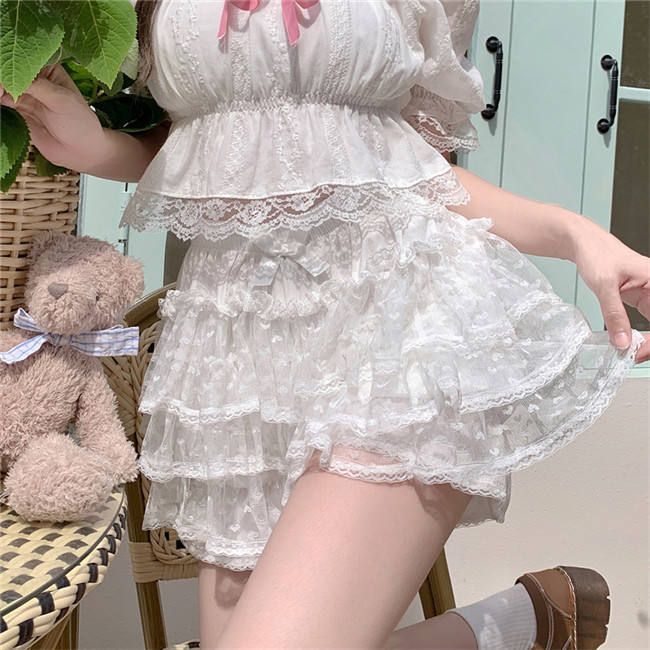 Sweet Heart Print Puffy Bloomer