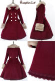 Pumpkin Cat Winter  Lolita Long Jacket and Cape