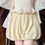 Sweet Yellow Cotton Puffy Bloomer