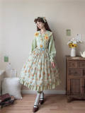 Miss Point Garden Sunflower Embroidery Collar Cotton Lolita Blouse
