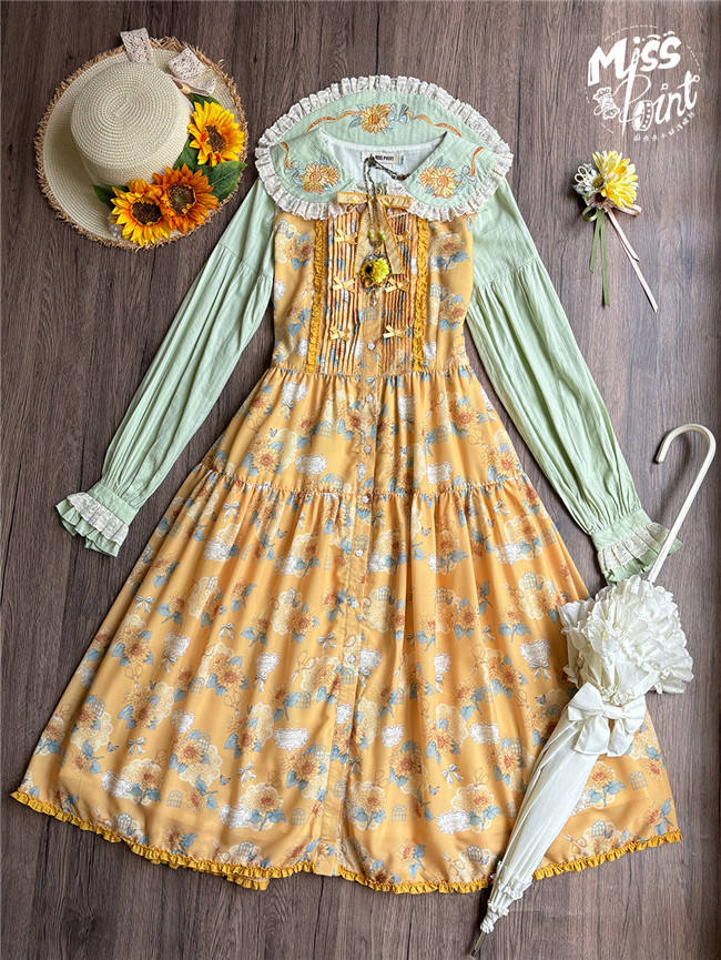 Miss Point Garden Sunflower Daily Wear Lolita Jumper Dress