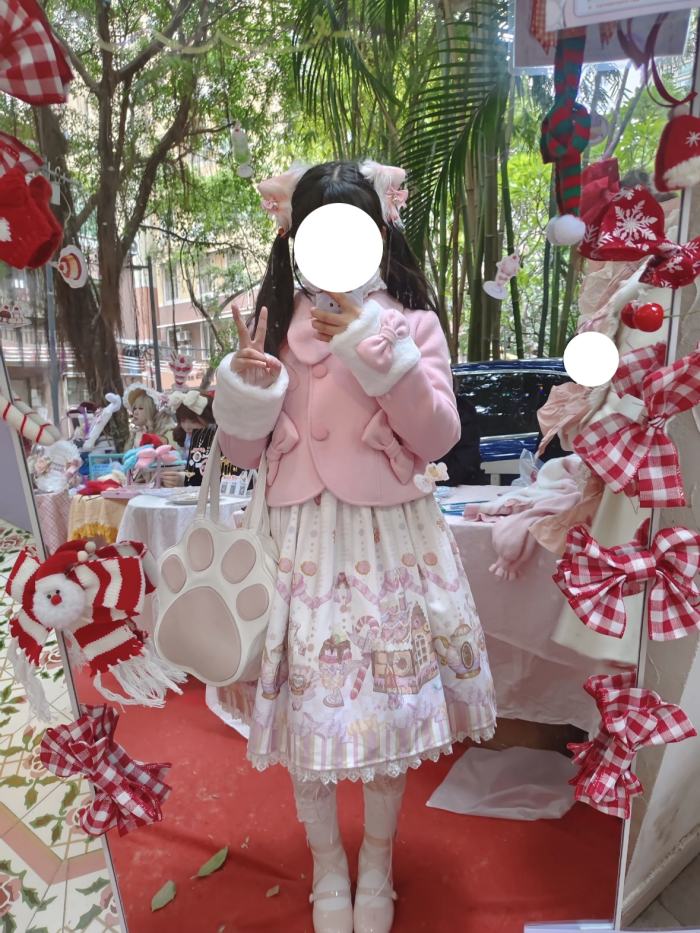 Sweet Waist Shaping A-shaped Wool Lolita Coat