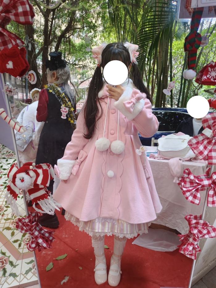 Sweet Waist Shaping A-shaped Wool Lolita Coat