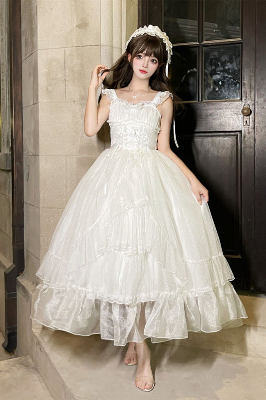 Moonlight Sonata Lolita Jumper Dress, Tailing and Headband