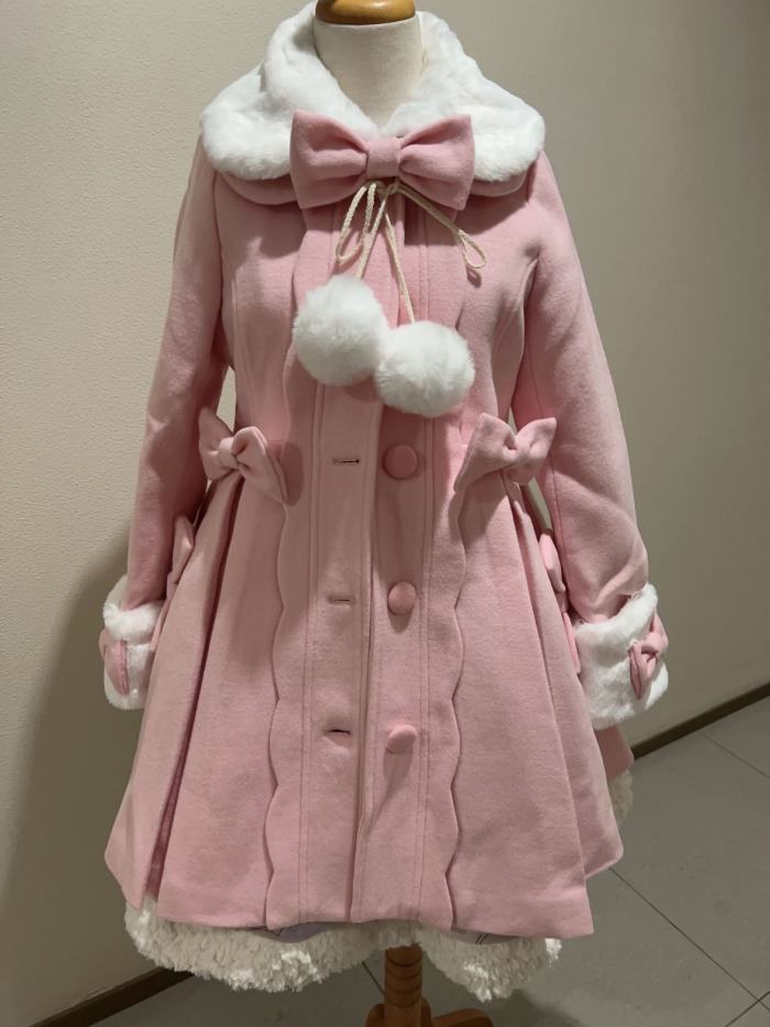 Sweet Waist Shaping A-shaped Wool Lolita Coat
