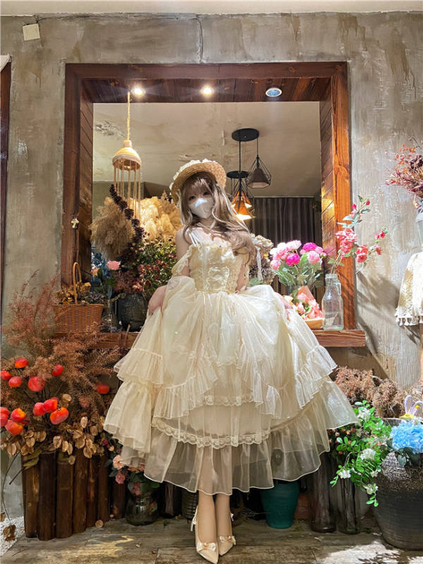 Moonlight Sonata Lolita Jumper Dress, Tailing and Headband