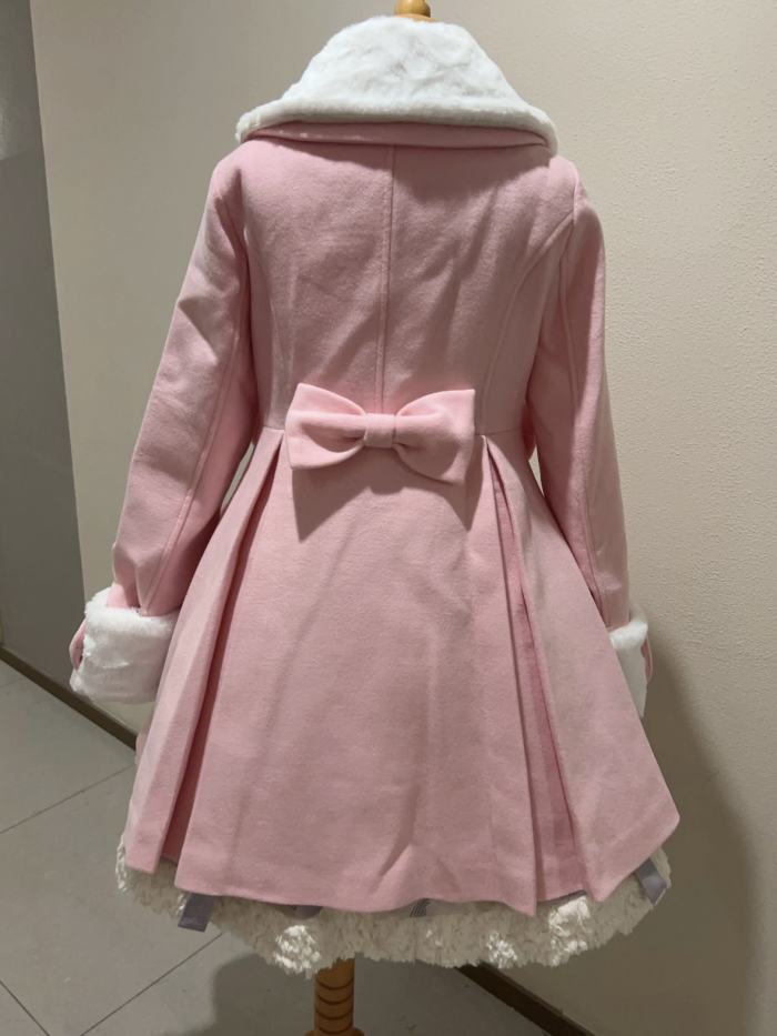 Sweet Waist Shaping A-shaped Wool Lolita Coat