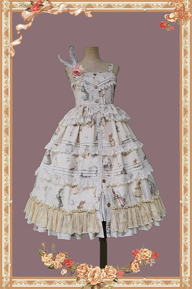 Infanta Miss Rabbit Lolita Jumper Dress, Blouse and Accessories