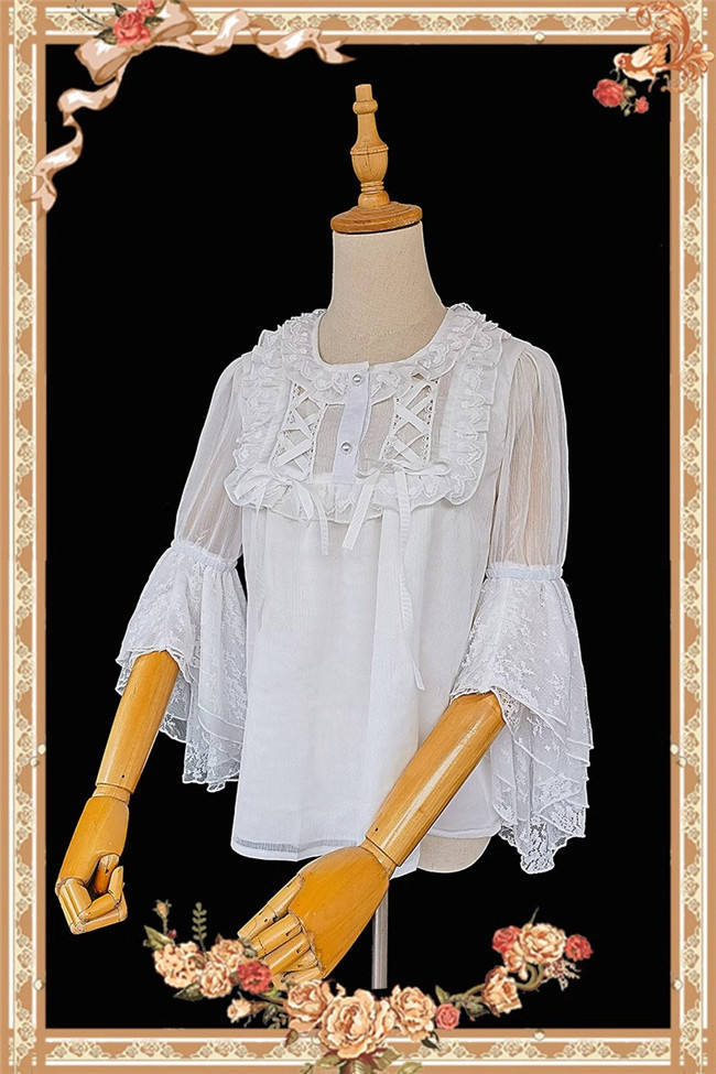 Infanta Lace Chiffon Hime Sleeves Lolita Blouse