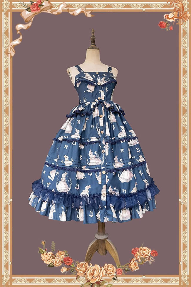 Infanta Miss Rabbit Lolita Jumper Dress, Blouse and Accessories
