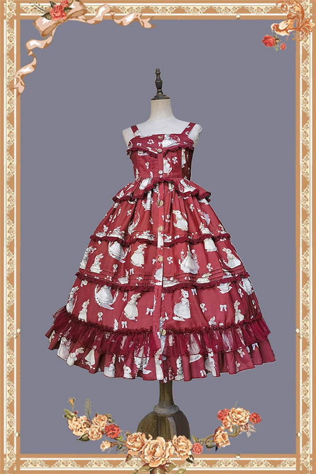 Infanta Miss Rabbit Lolita Jumper Dress, Blouse and Accessories