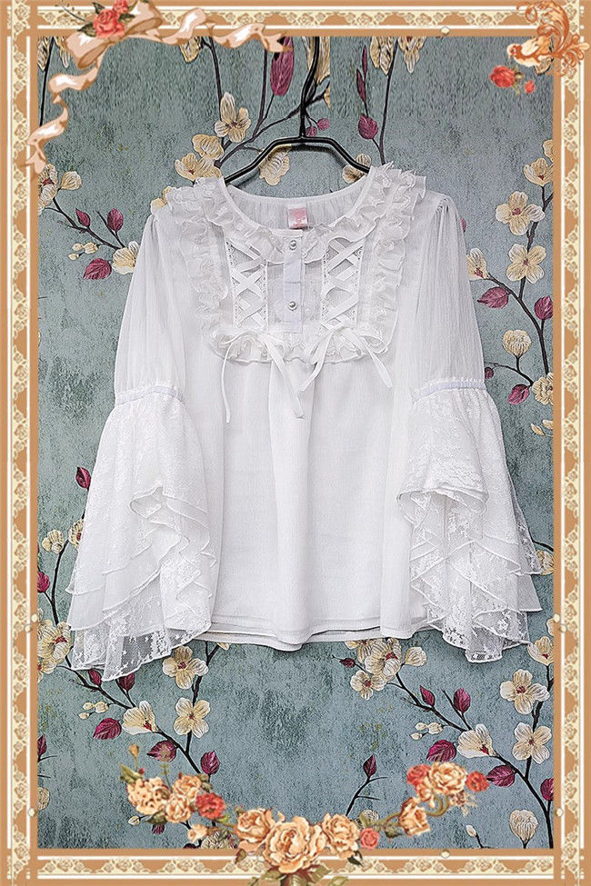 Infanta Lace Chiffon Hime Sleeves Lolita Blouse