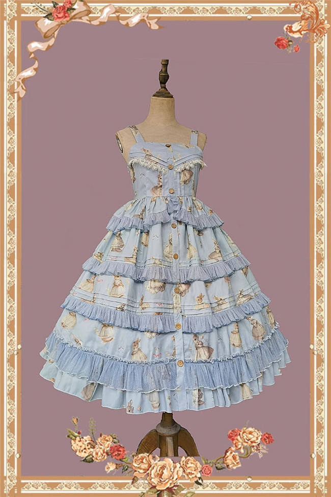 Infanta Miss Rabbit Lolita Jumper Dress, Blouse and Accessories