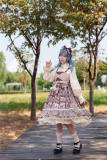 Infanta Underground Bear Brown Lolita Dress, Blouse, Underskirt and Headbow