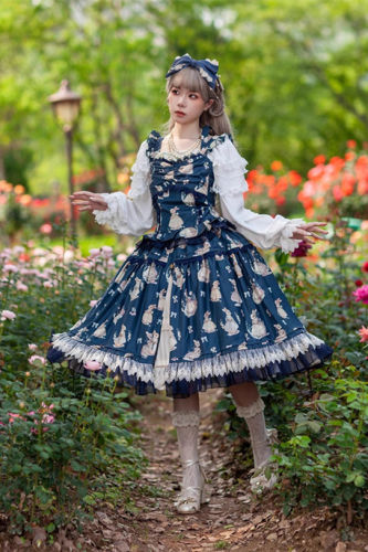 Infanta Miss Rabbit Lolita Top and Skirt