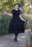 Infanta Dark Forest Black Skirt, Blouse and Headdress