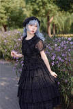 Infanta Dark Forest Black Skirt, Blouse and Headdress