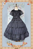 Infanta Dark Forest Black Skirt, Blouse and Headdress
