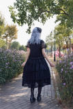 Infanta Dark Forest Black Skirt, Blouse and Headdress