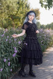Infanta Dark Forest Black Skirt, Blouse and Headdress