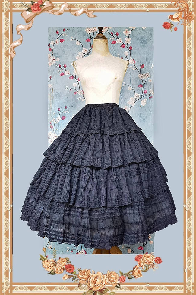 Infanta Dark Forest Black Skirt, Blouse and Headdress