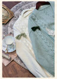 Alice Girl Iris Garden in Spring Knitwear Coat