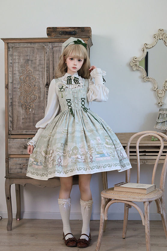 Alice Girl Iris Garden in Spring Daily Wear Lolita Dress