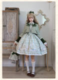 Alice Girl Iris Garden in Spring Short Coat