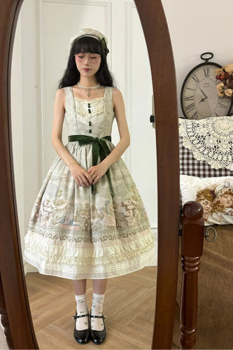 Alice Girl Iris Garden in Spring Daily Wear Lolita Dress