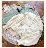 Alice Girl Iris Garden in Spring Knitwear Coat