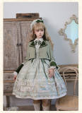 Alice Girl Iris Garden in Spring Short Coat