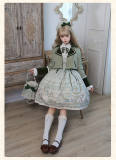 Alice Girl Iris Garden in Spring Short Coat