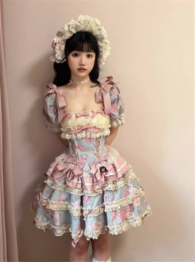 Gem and Rose Luxury Hime Lolita Dress Fullset