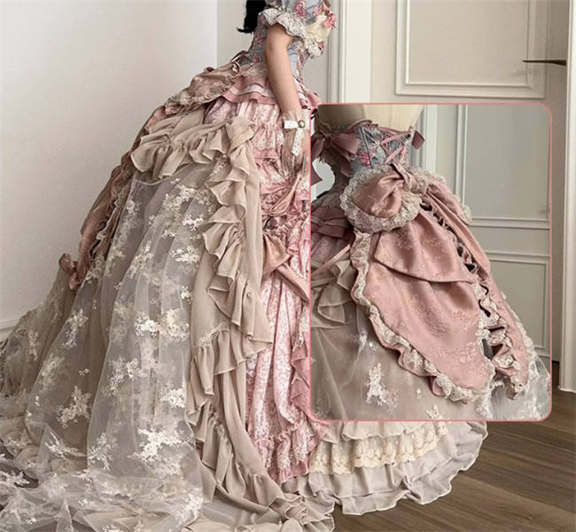 Gem and Rose Luxury Hime Lolita Dress Fullset