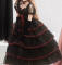 Red Black Long Version Dress Only