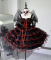 Red Black Short Version Dress Only