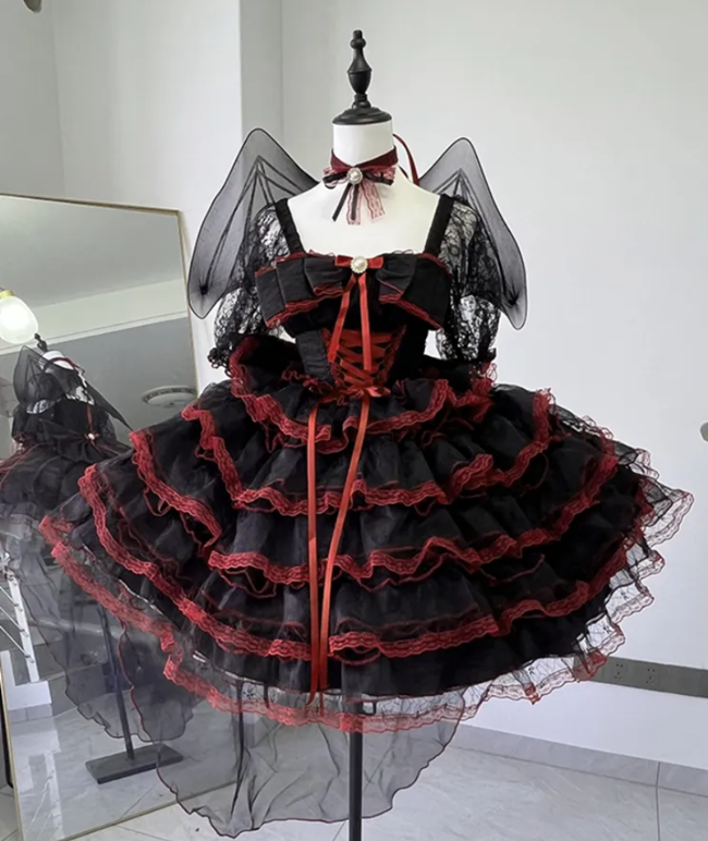 Plus Size Dress with Tiered Skirt