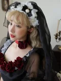 Black Rose Plus Size Friendly Hime Lolita Dress