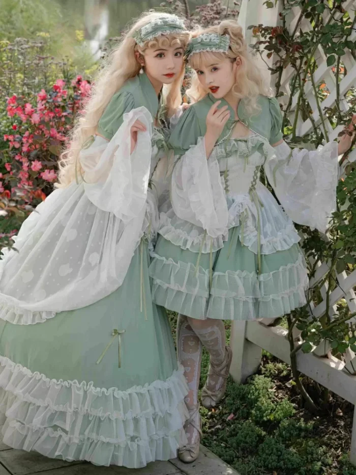 Green Plus Size Friendly Hime Lolita Dress