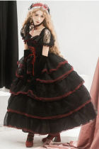 Tiered Skirt Plus Size Hime Lolita Dress