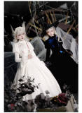With Puji Phantom Night Poems Embroidery Top and Corset Dress