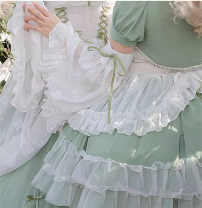 Green Plus Size Friendly Hime Lolita Dress