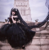 Black Rose Plus Size Friendly Hime Lolita Dress