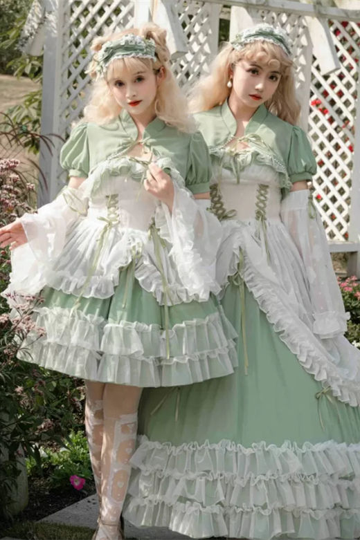 Green Plus Size Friendly Hime Lolita Dress