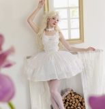Withpuji Moonlight Symphony Classic Lolita Dress with Tailing
