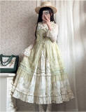 Camellia Print Lolita Jumper Dress and Headband