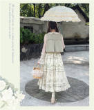 Camellia Print Lolita Jumper Dress and Headband