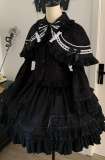 Pray for Snow Fall Cotton Doll Lolita Skirt, Blouse and Cape