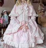 Pray for Snow Fall Cotton Doll Lolita Skirt, Blouse and Cape
