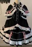Pray for Snow Fall Cotton Doll Lolita Skirt, Blouse and Cape
